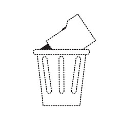 trash and folder icon