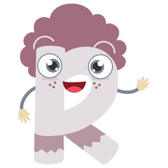 Illustrated Letter R