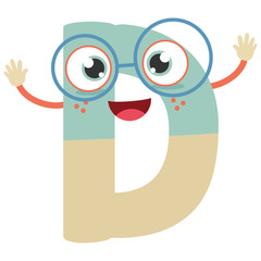 Illustrated Letter D