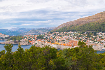 Fototapeta na wymiar Wonderful city of Dubrovnik, Old town, Fortresses Lovrijenac and Bokar, Dubrovnik, Adriatic, Sea, Croatia, South Dalmatia, Europe