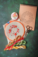 Set for embroidery