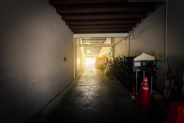 looking out to see way out with light of hope