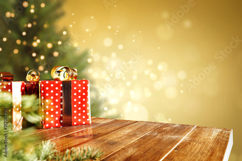 &quot;christmas time and desk of free space for your decoration