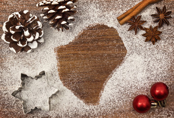 Festive motif of flour in the shape of Burundi (series)