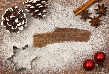 Festive motif of flour in the shape of Gambia (series)