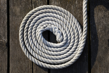 Schiffstau, Mecklenburg-Vorpommern, Deutschland, Europa