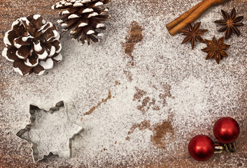 Festive motif of flour in the shape of Philippines (series)