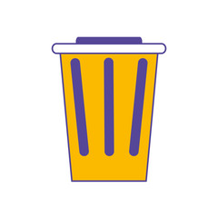 trash bucket icon