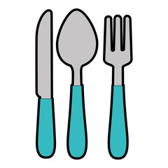 cutlery set isolated icon vector illustration design