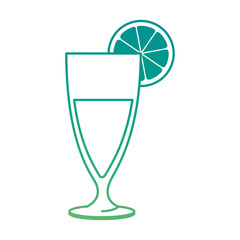 cup with orange juice vector illustration design