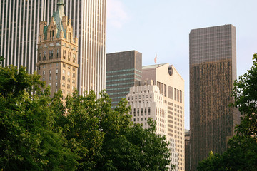 Fototapeta premium New York buildings seen from Central Park