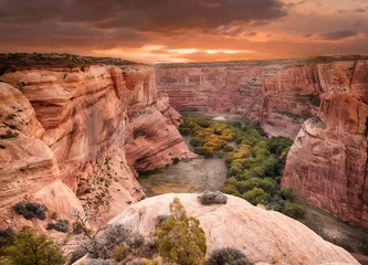 Gordijnen Zonsopgang bij Canyon de Chelly © pabrady63