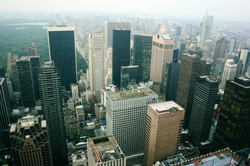 Horizon de New York vu d& 39 en haut avec un aperçu de Central Park