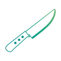 grill knife cutlery isolated icon vector illustration design