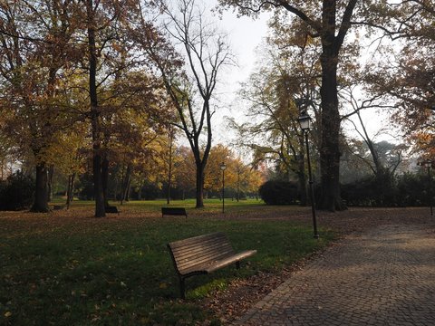 Ferrara, Italy. Parco Massari, public park.