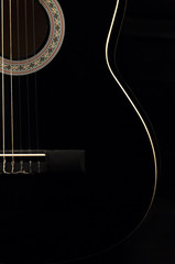 Black acustic guitar