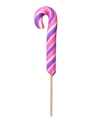 Christmas candy cane on stick