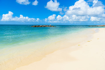 Paradise beach at Fort Zachary Taylor Park, Key West. State Park in Florida, USA.