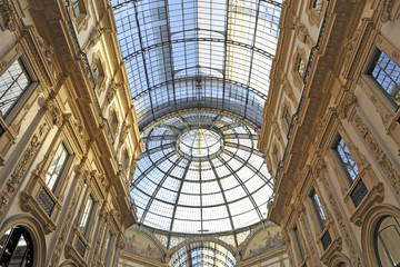 Milan - Italy - Vittorio Emanuele Gallery - Glass