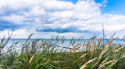 Naklejka premium ostsee bei stürmischem wetter