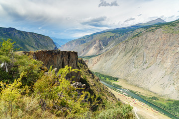 Fototapeta na wymiar Valley of Chulyshman river. Altai Republic. Russia
