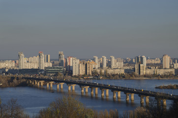 bridge across the river, Kiev, Ukraine