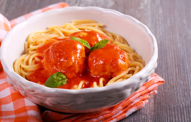 Turkey meatballs in tomato sauce