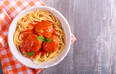 Turkey meatballs in tomato sauce