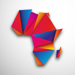 afryka origami wektor © Rzoog