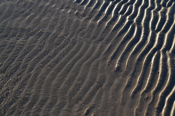 water figures of sand

