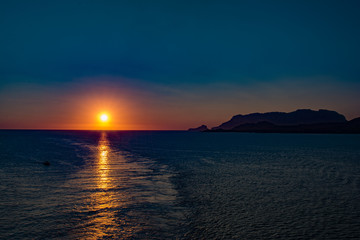 Sonnenuntergang  auf Korsika