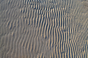 water figures of sand
