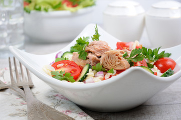 A tuna salad