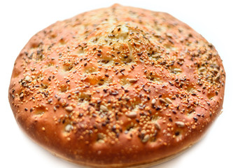 Focaccia with sesame seeds