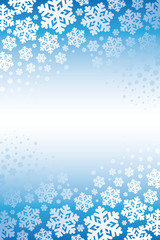 Snowflakes background, blue