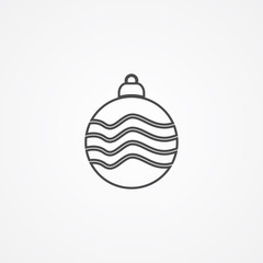 Bauble vector icon