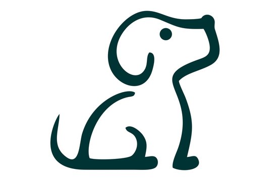 cute dog logo