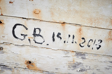 Old wooden boat