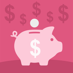 Piggy bank icon