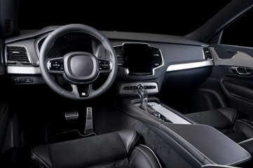 Obraz na płótnie Canvas Modern sport car interior