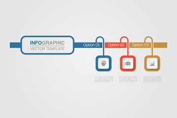 Vector infographic template for diagram, graph, presentation, chart, business concept with 3 options.