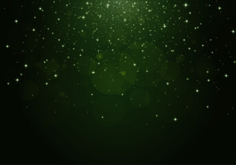 étoiles fond vert