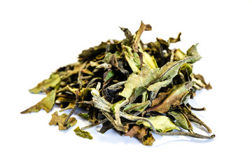 Grüner tee grüntee isoliert freigestellt auf weißen Hintergrund, Freisteller