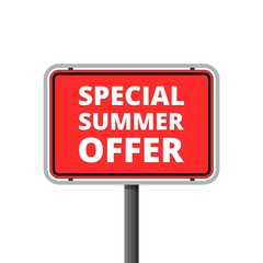 Special Summer Offer sign