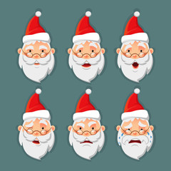 Santa Claus icon set