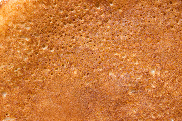 Pancake. Tasty hot breakfast. Delicious snack. Macro.