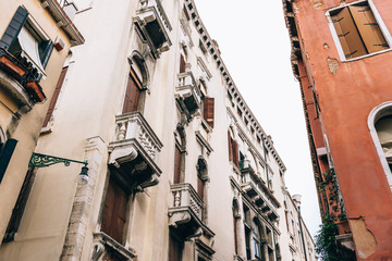 the old Venice streets of Italy