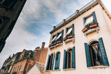 the old Venice streets of Italy