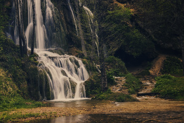 old mauntain waterfall