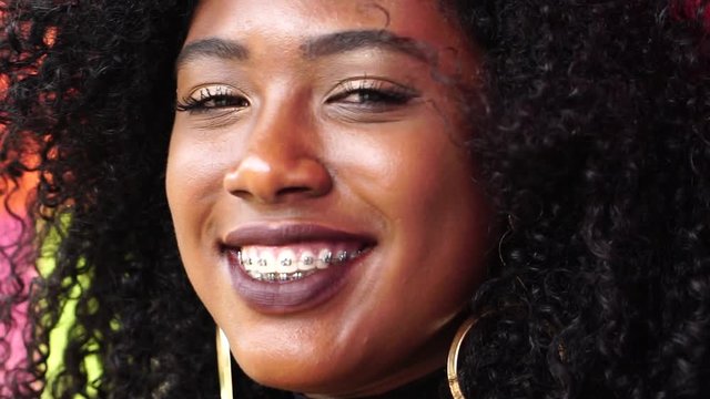 Black Woman Smiling